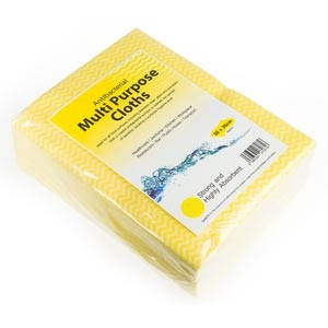 Hygimax All Purpose Wiping Cloths Yellow Pack of 50